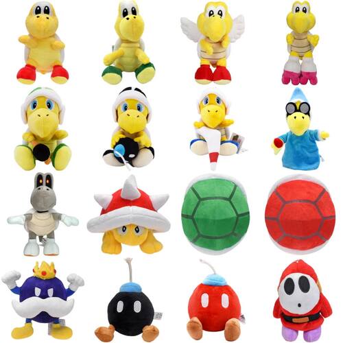 22 Styles Kawaii Mario Koopa Troopa Kamek Turtle Soft Plush