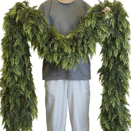 1pc 1.5m/1.8m Realistic Christmas Garland - Artificial Pine