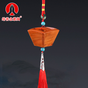 桃木斗米斗升子挂件日进斗金彷古木质家居摆件客厅装饰木雕工艺品