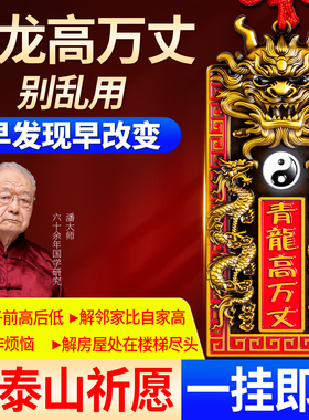 青龙高万丈隐藏款挂件铜牌镇室外宅解决邻居比自家高大门对邻居门