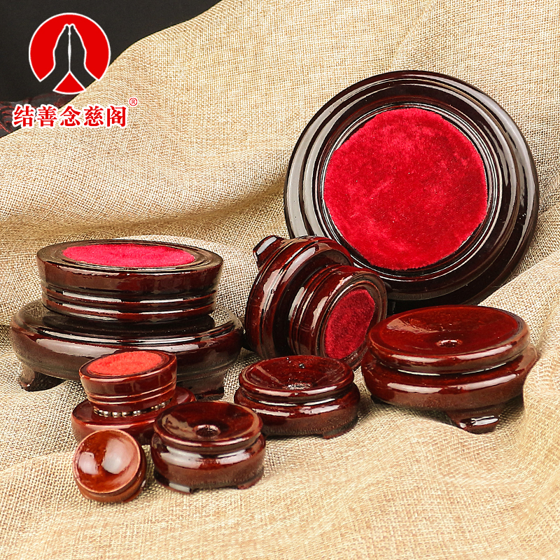 圆形旋转水晶球葫芦花盆支架底座