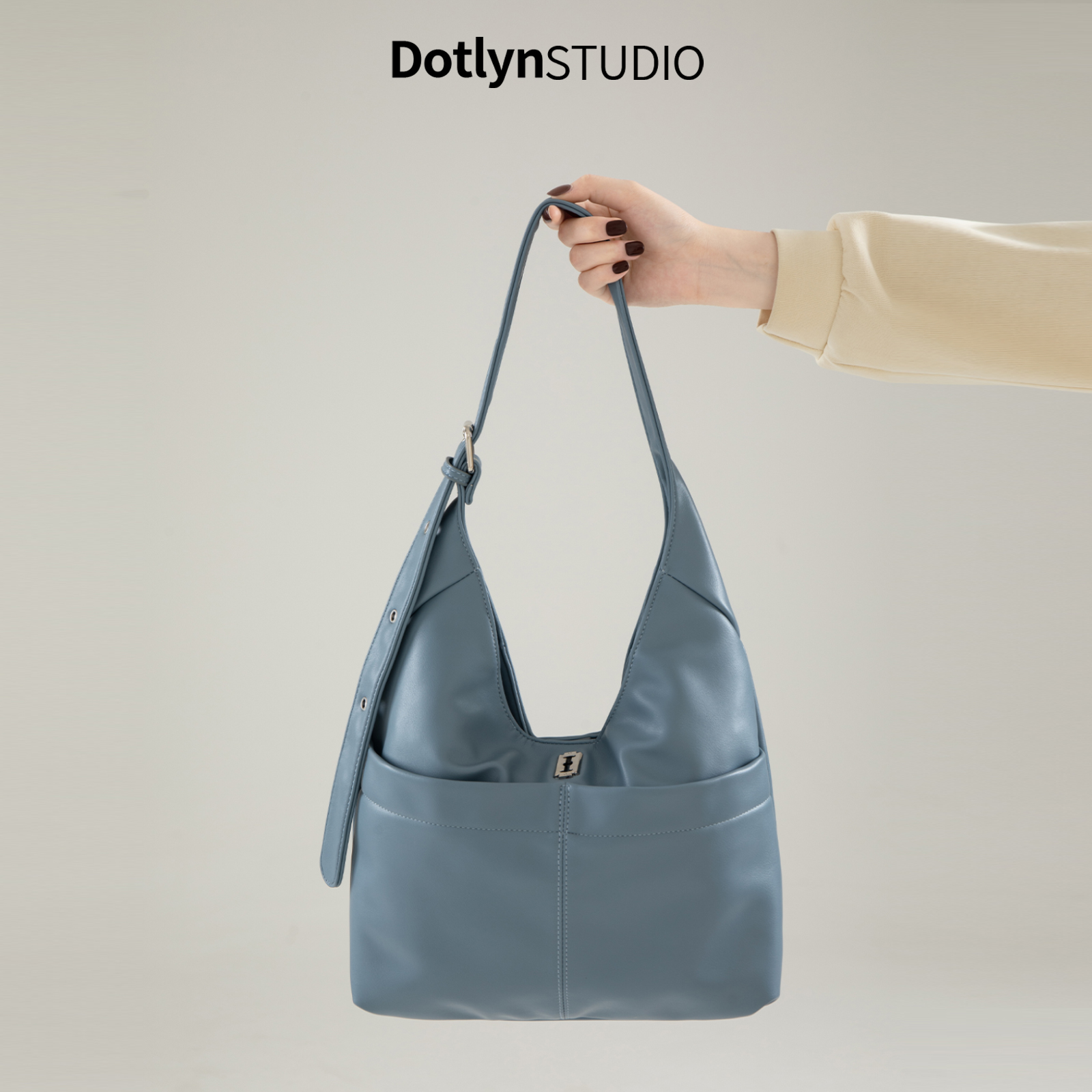 Dotlyn高颜值原创设计轻奢单肩腋下包大容量软皮上班通勤托特包女