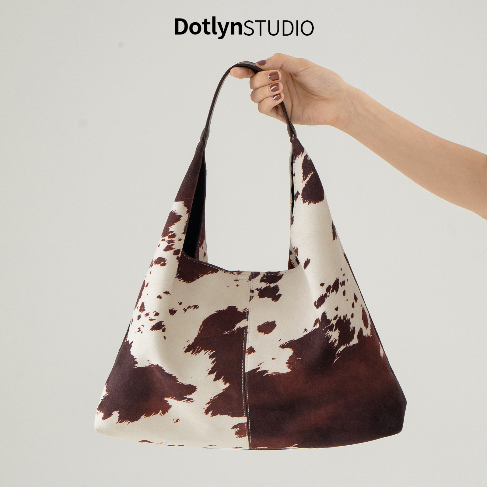 Dotlyn大容量时尚百搭印花托特包