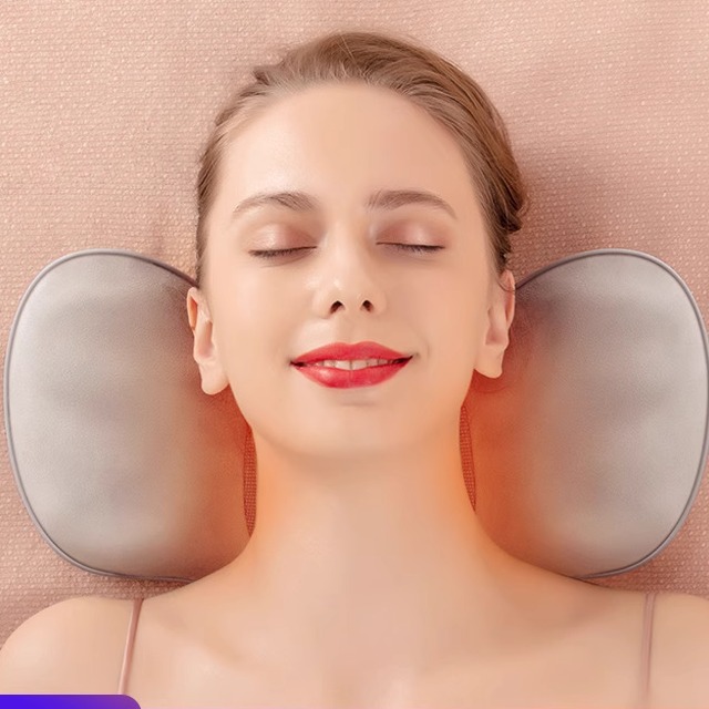 颈椎按摩仪颈部背部按摩器肩颈办公室USB家用靠垫车载按摩枕全身