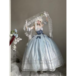 辛德瑞拉Lolita裙子晚礼服女年会华丽花嫁洋装学生日成人礼公主裙