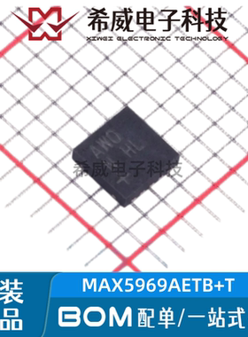 原装正品MAX5969AETB+T 丝印AWO TDFN-10 以太网供电(PoE)控制器