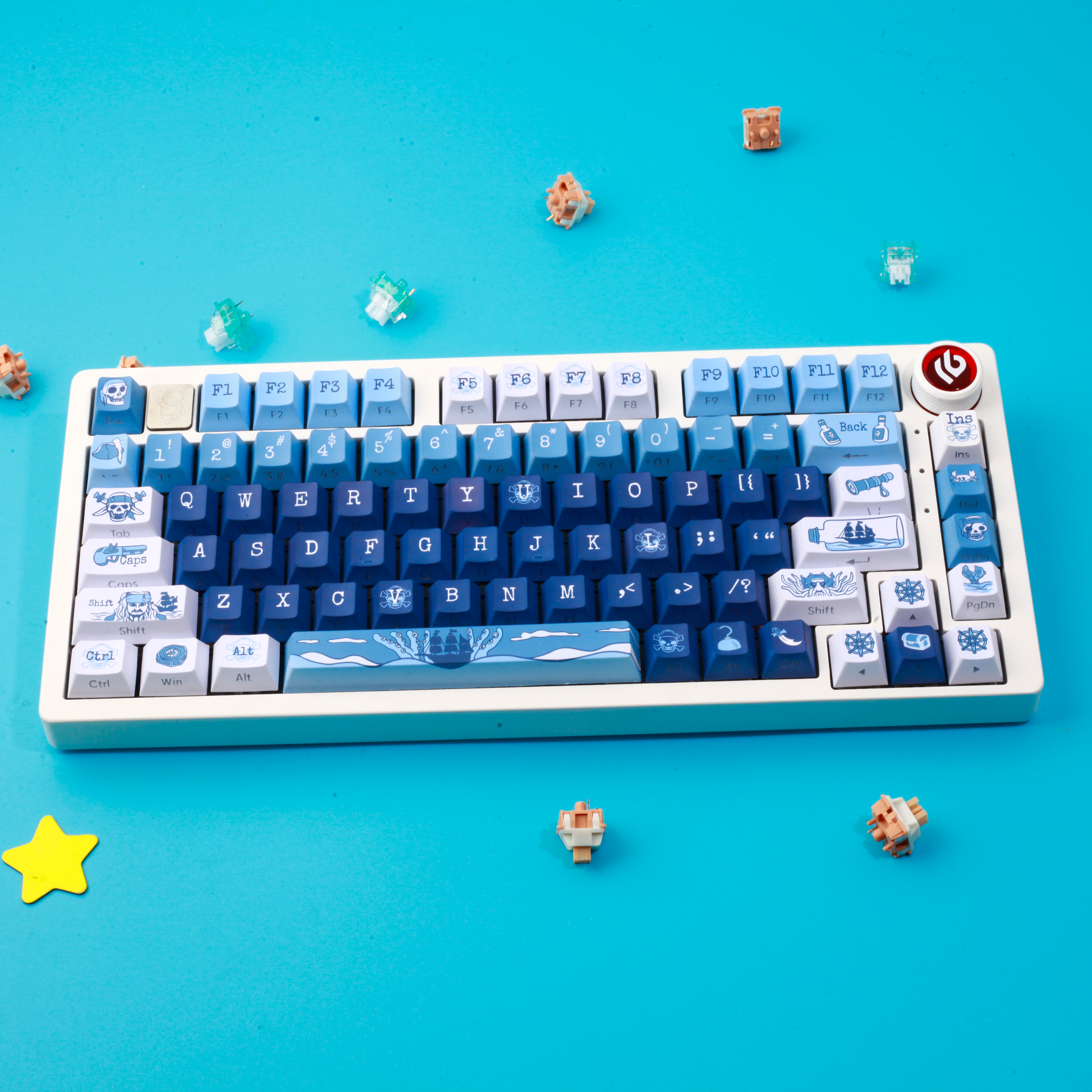 加勒比海盗机械键盘键帽