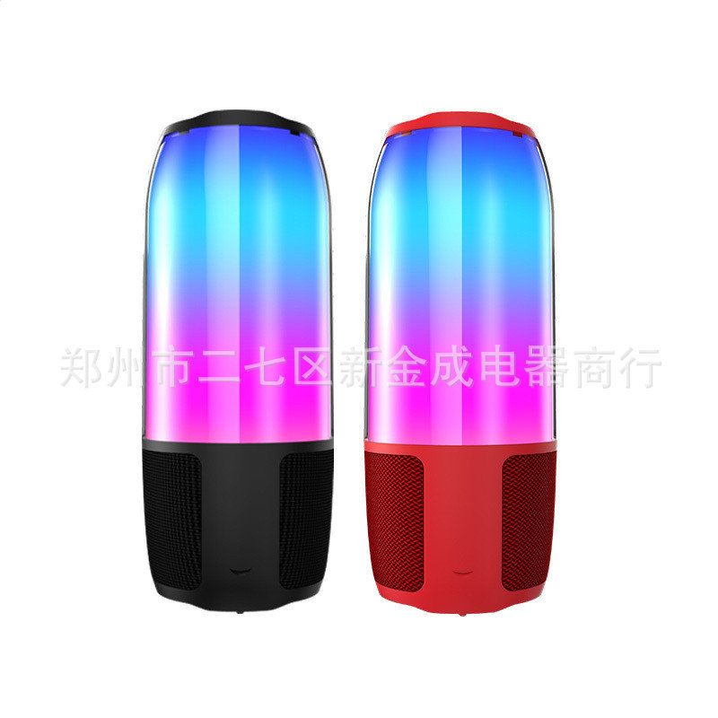 D12数码播放器炫酷七彩闪灯蓝牙音箱大音量户外无线插卡音响爆款 - 实物图