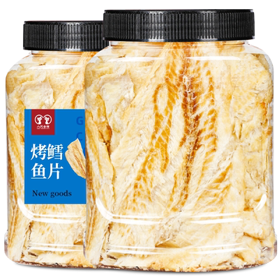 碳烤鳕鱼片225g罐装即食海鲜零食