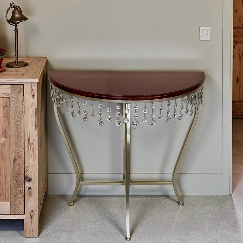 包邮促销 外贸原单 美式乡村风格复古铁艺木质玄关桌 简单组装,住宅家具,门厅/玄关柜/玄关架,淘宝优惠券,粉丝福利购,淘宝优惠卷