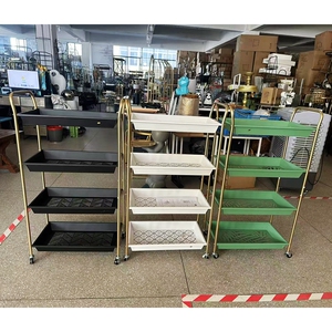 包邮简约现代风格铁艺四层推车架