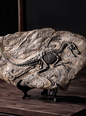 美式风恐龙标本家居客厅工艺品