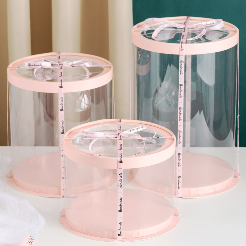 透明圆形蛋糕盒4四6六8八10十寸