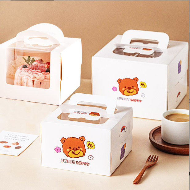 4四5五6六3寸生日蛋糕包装盒网红加高手提甜品慕斯千层西点小盒子,厨房/烹饪用具,点心包装盒/包装袋,淘宝优惠券,粉丝福利购,淘宝优惠卷