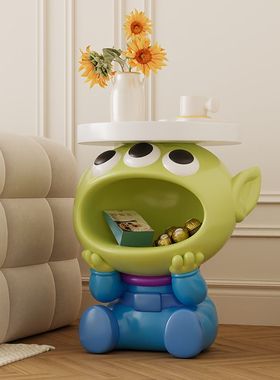 三眼仔网红钥匙茶几落地摆件玄关客厅卡通沙发收纳创意乔迁装饰品