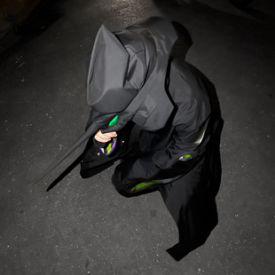 UNDER 21FW COVER联名EVA初号机大衣机能解构异形风衣潮 现货