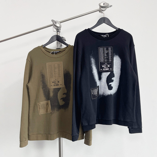 ARCHIVE SIMONS RAF 05AW做旧贴布先锋印花人像卫衣 现货