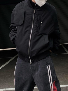 【现货】UNDER MA1 MYCAR多口袋高街机能vibe风棉服棒球夹克外套