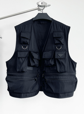 【现货】RAF SIMONS美式工装机能风休闲个性宽松战术马甲坎肩背心