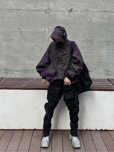 【现货】GRAILZ高街机能背带OS宽松廓形休闲防风冲锋衣夹克外套潮