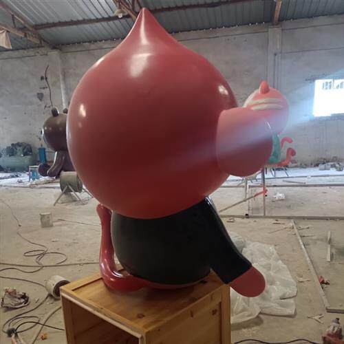 玻璃钢雕塑动物猴子公仔商场公园雕塑不锈钢雕塑城市摆件工厂