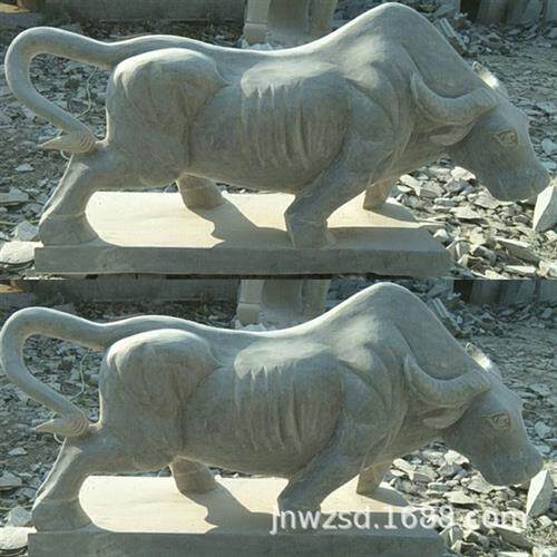 旺正石雕石牛图片园林景观石雕水牛哪里卖厂家直供石头水牛价格