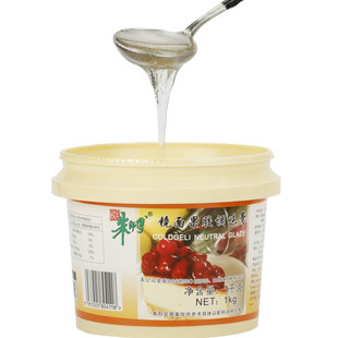 朱师傅水果蛋糕淋面 镜面果胶蛋糕装饰水晶光亮透明调味果膏1kg