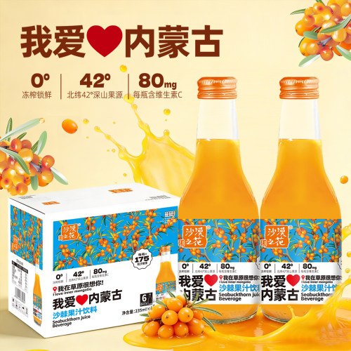 我爱内蒙古酸甜好喝沙棘果汁饮料