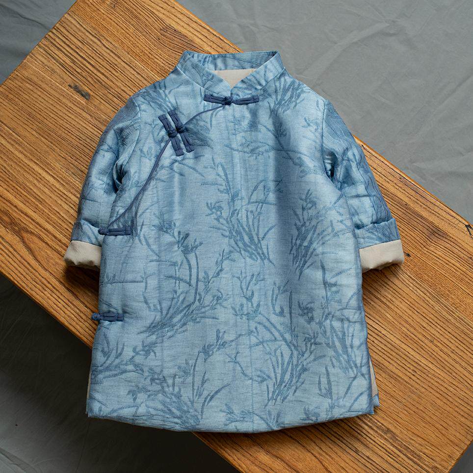 2025小少爷唐装男宝宝拜年服新品过年男童好看棉服新中式风中长款