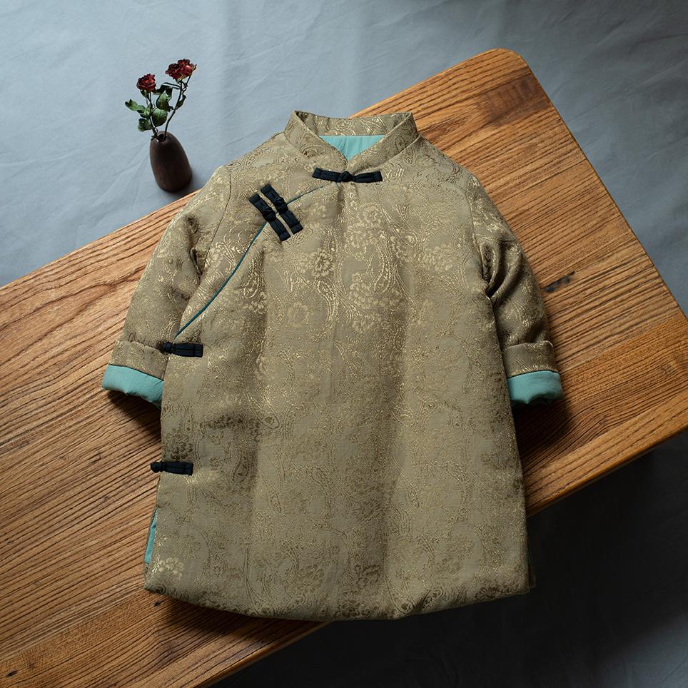 过年服男宝宝新年衣服冬天男童汉服男装儿童超好看棉服中长款棉袄