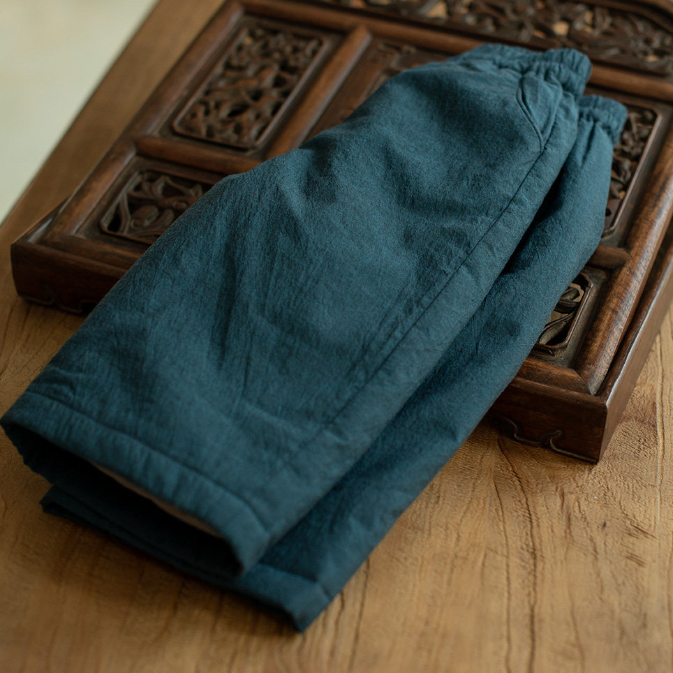 色织匹马棉儿童加绒裤子男童羊绒夹棉直筒裤宝宝棉裤女童加棉外穿