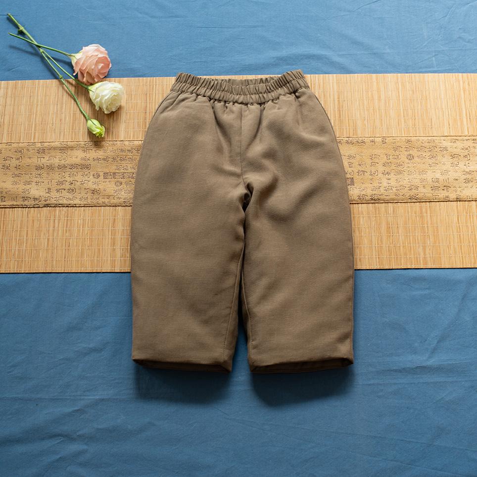 3M新雪丽棉服儿童加绒加棉棉裤男童三层夹棉女童加绒裤子一条过冬