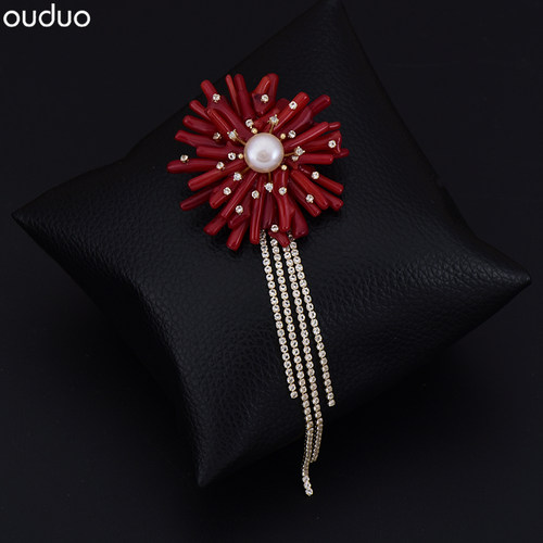 天然珊瑚胸针价格 天然珊瑚胸针图片 星期三