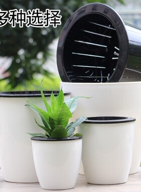 储水盆塑料方盆懒人吸水盆植物盆