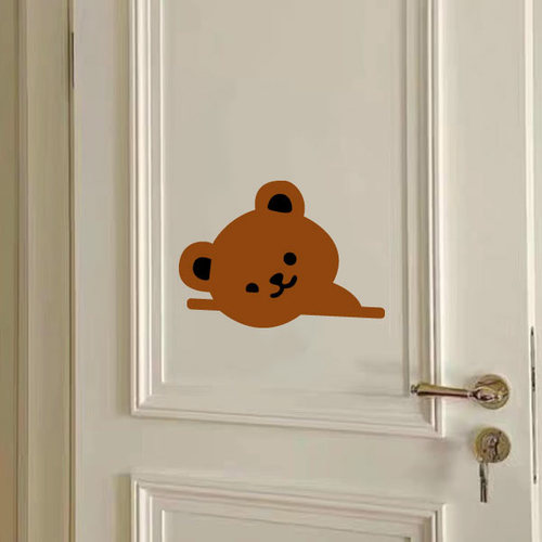 可爱小熊补洞遮丑装饰创意贴纸