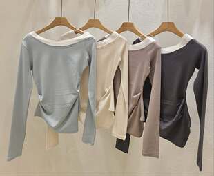 韩国直邮东大门正品代购2026春季 levely thisway 柔美气质款T恤