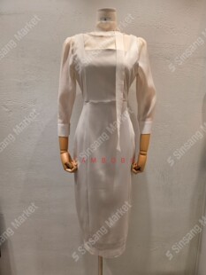 RUHOT 韩国直邮东大门正品 eeyou 2026春季 柔美领结连衣裙 代购