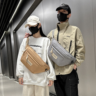 新款男女士胸包斜挎包双肩包搭时尚潮牌外贸ins情侣功能胸包