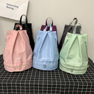 干湿分离健身包女游泳收纳包防水瑜伽包短途轻便旅行训练运动背包