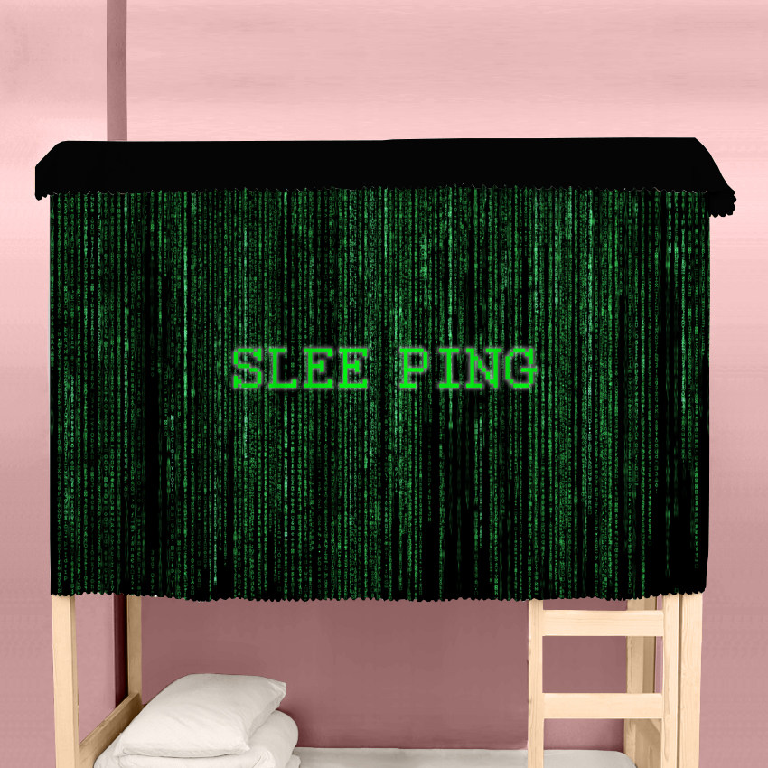 床帘关机电视台休息游戏结束gameover学生宿舍寝室上下铺遮光蚊帐