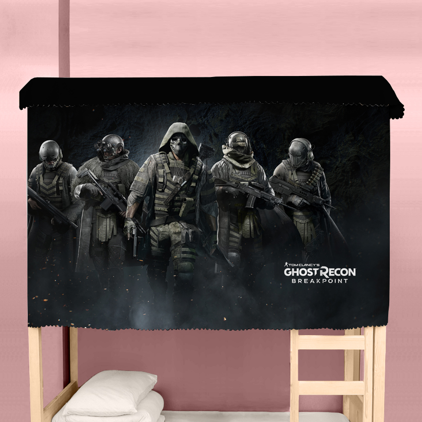 床帘彩虹六号育碧CS学生宿舍寝室上下铺上床下桌遮光帘防尘蚊帐