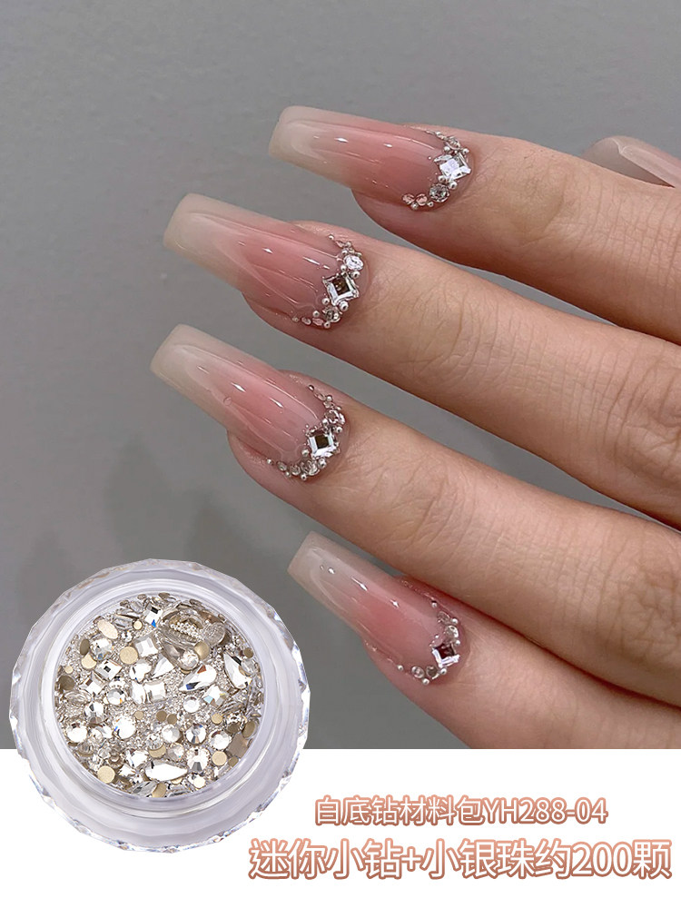 Mixed Nail Art Decoration Kit with Flat-back Czech Gems - Product image 3