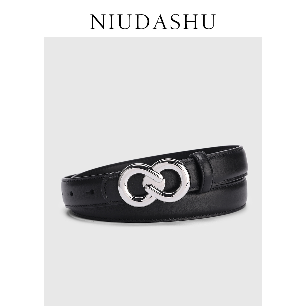 皮带女真皮装饰头层牛皮小众