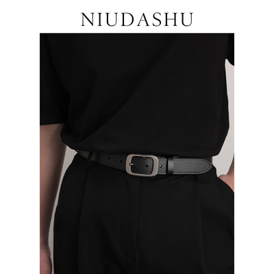 新款男士休闲针扣真皮腰带