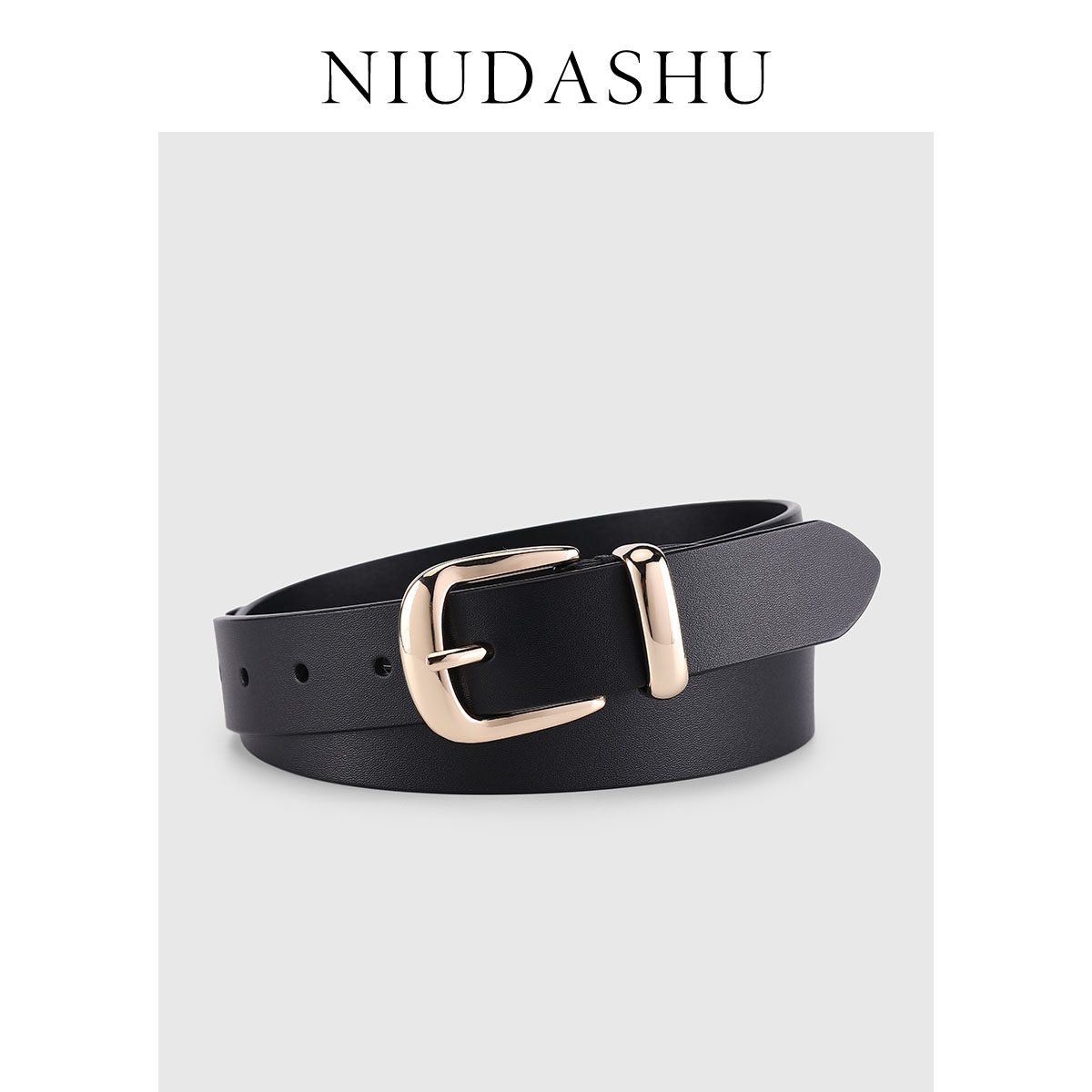 2026春夏新款皮带女真皮小众设计感装饰韩版显瘦针扣裤腰带女黑宽