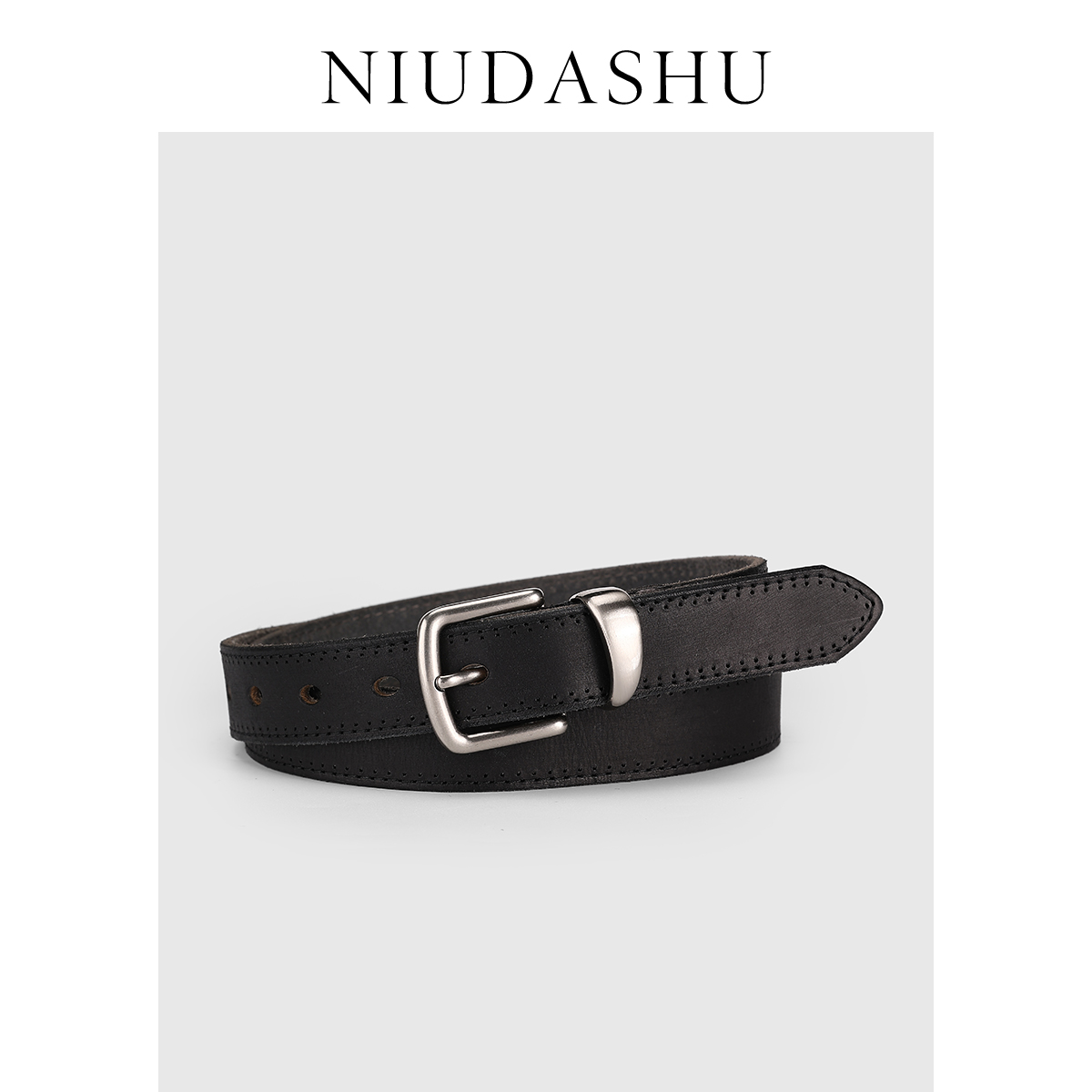 皮带男装饰潮真皮针扣