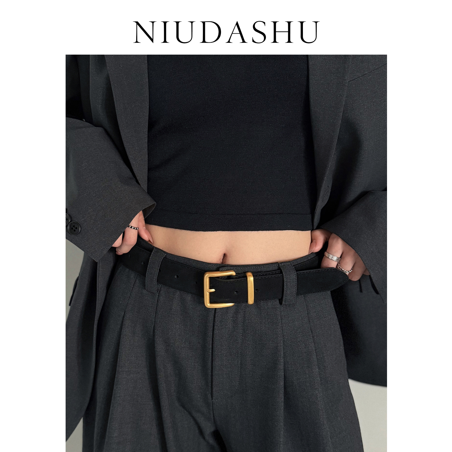 皮带女真皮装饰简约百搭