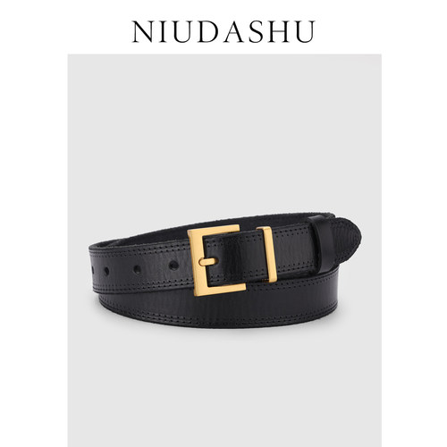 腰带女真皮装饰小众头层牛皮