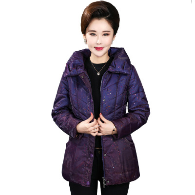 加厚驼绒棉袄蚕丝妈妈装玉雪金丝