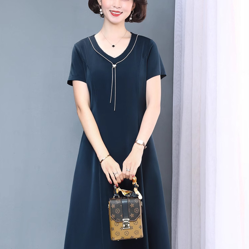 2025时尚优雅减龄高贵夫人裙子女